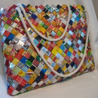 bag made from plastic waste.